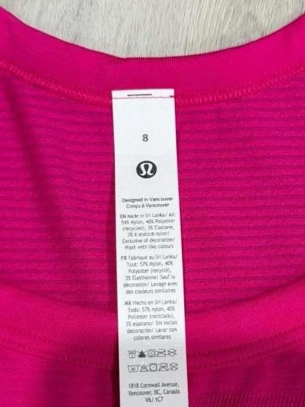 lululemon athletica vibrant hot